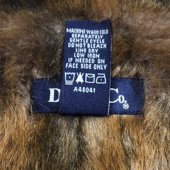 🌲 Denim&Co Faux Fur Lining Button Front with Pockets Denim Coat - Picture 4 of 11